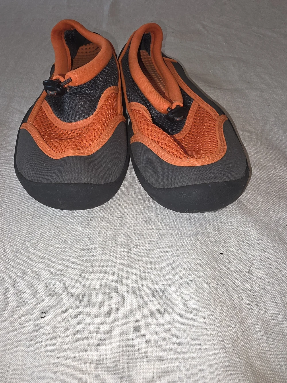 wonder nation Orange and Gray Kids Water Shoes with Toggle